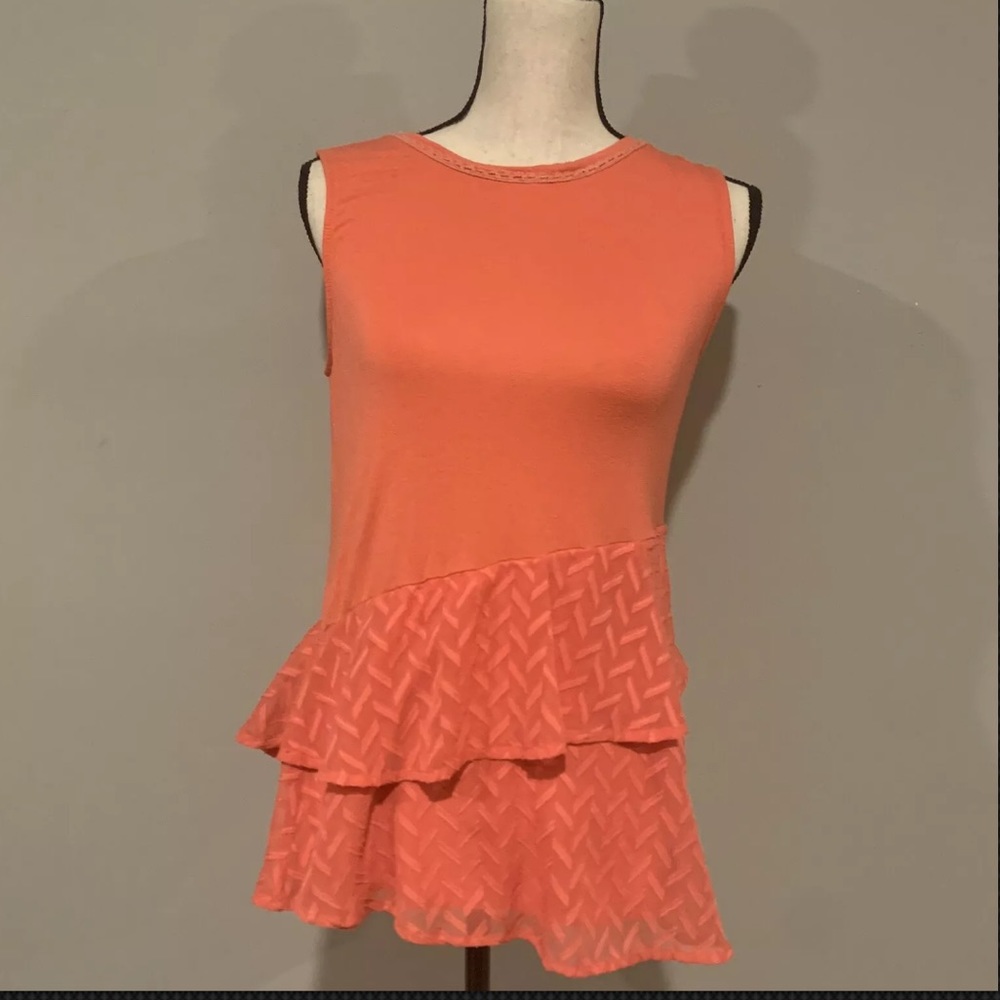 Stitch Fix Moon & Sky Size Small Orange Tank Top